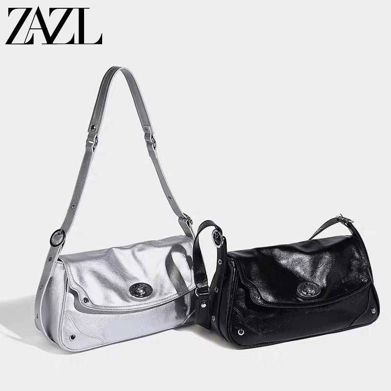 ZAZL - Túi Xách Nữ Thiết Kế Nhỏ, Mẫu Mới 2025, Túi Xách Phong Cách Cao Cấp, Túi Đeo Chéo Một Bên, Túi Đeo Vai Công Sở, Phong Cách Nhẹ Nhàng, Sang Trọng
