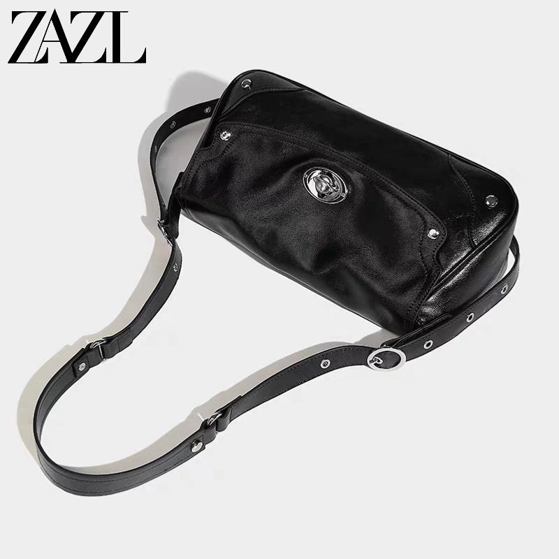ZAZL - Túi Xách Nữ Thiết Kế Nhỏ, Mẫu Mới 2025, Túi Xách Phong Cách Cao Cấp, Túi Đeo Chéo Một Bên, Túi Đeo Vai Công Sở, Phong Cách Nhẹ Nhàng, Sang Trọng