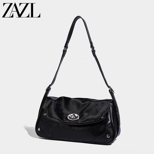 ZAZL - Túi Xách Nữ Thiết Kế Nhỏ, Mẫu Mới 2025, Túi Xách Phong Cách Cao Cấp, Túi Đeo Chéo Một Bên, Túi Đeo Vai Công Sở, Phong Cách Nhẹ Nhàng, Sang Trọng