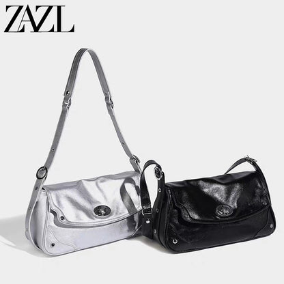 ZAZL - Túi Xách Nữ Thiết Kế Nhỏ, Mẫu Mới 2025, Túi Xách Phong Cách Cao Cấp, Túi Đeo Chéo Một Bên, Túi Đeo Vai Công Sở, Phong Cách Nhẹ Nhàng, Sang Trọng