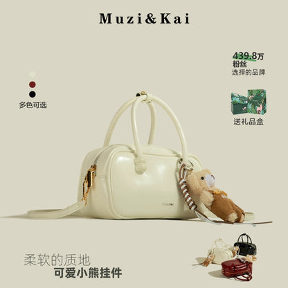 Túi Xách MuziKai 2025: Kiểu Bowling Cầm Tay Nữ, Thiết Kế Độc Đáo, Cao Cấp, Phù Hợp Đi Làm